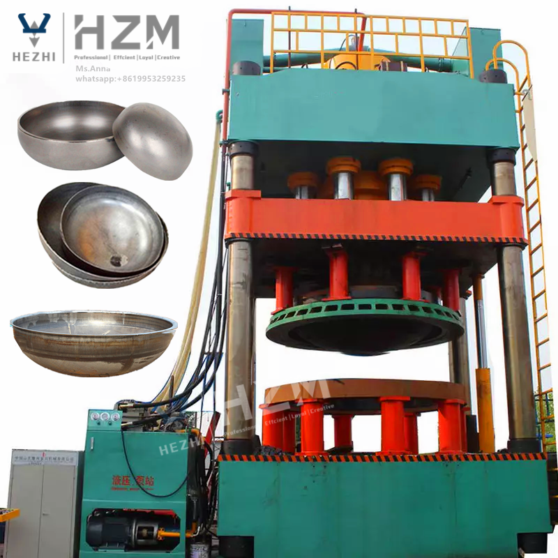 Oil Tank Gas Cylinder Sealing Head Stretching Four-Column Hydraulic Press Machine cold Forming Primary Molding Equipment