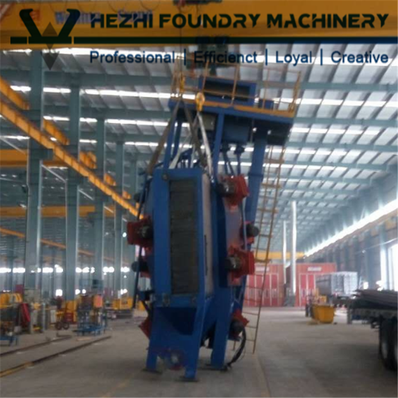 Continuous QH69 Bead Blast Machine Vertical Steel Plate Metal Cleaning Shot Blasting  Machine