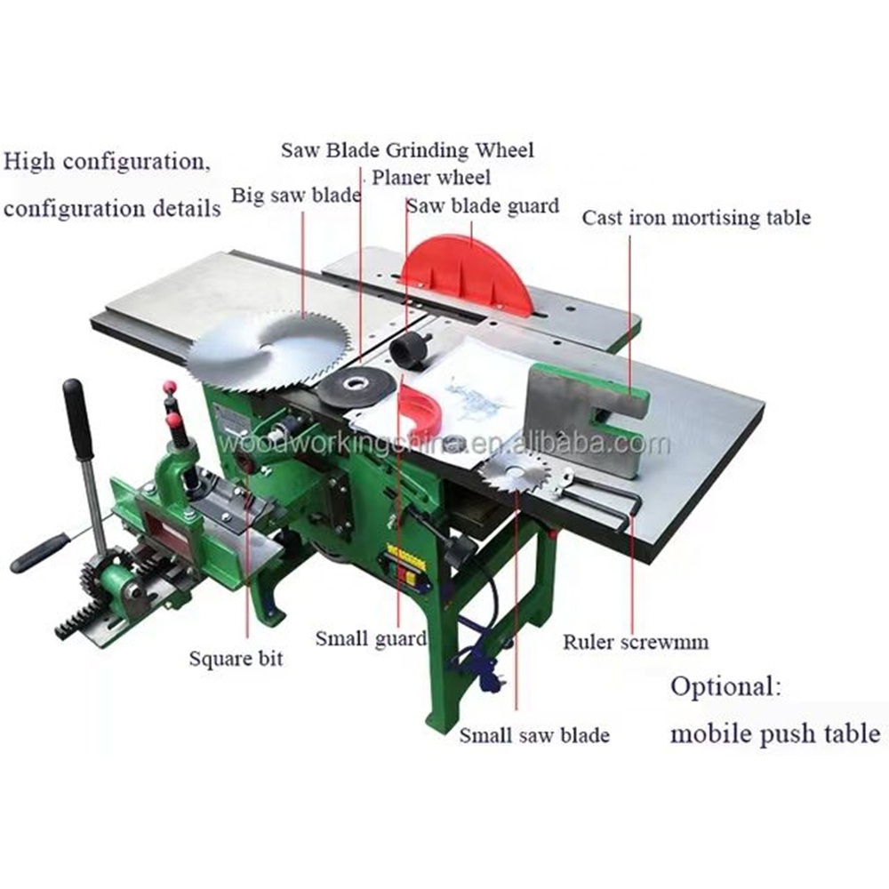 Wood Jointer Planer Machine for Multi Functional Combination