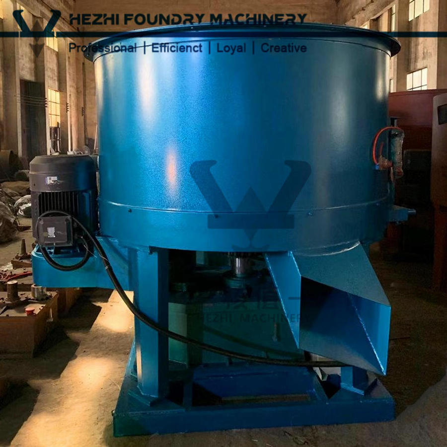 Foundry  Mixing Muller Wheel Type Continuous Green Sand Roller Mixer For Clay Sand Casting Production