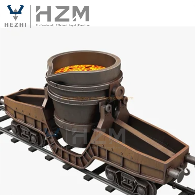 1T 10T 20T Foundry Pouring Steel Ladle Furnace Casting Ladle Iron Pouring Ladle for Melting Furnace