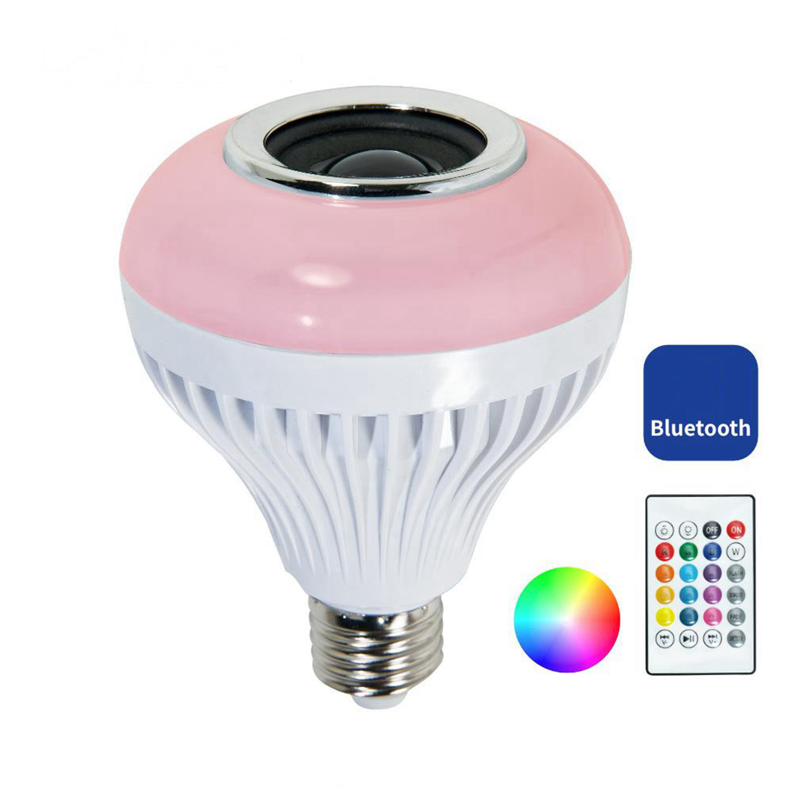 RGB E27 B22 remote control Led flashing flame bulb intelligent mushroom light speaker Bluetooth connection Led bulb