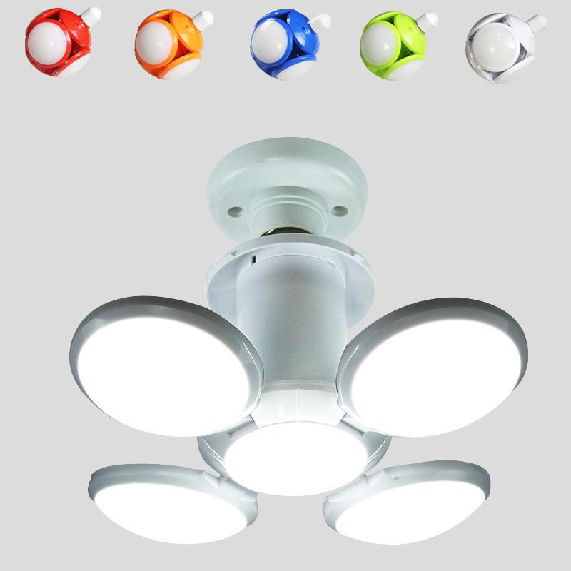 E27 b22 football shape smart bulb light ac85-265V 40w ufo fancy decorative ceiling modern portable camping fan light