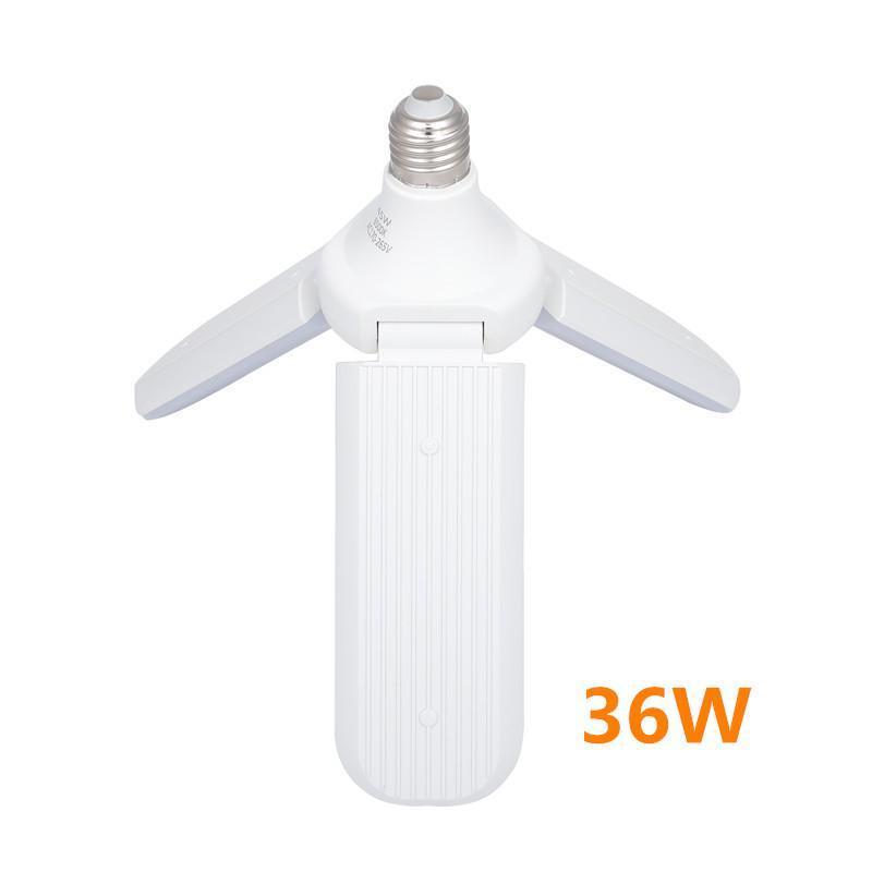 Factory direct sales multifunction e27 45w adjustable four leaves foldable decorative lighting smart ceiling fan light