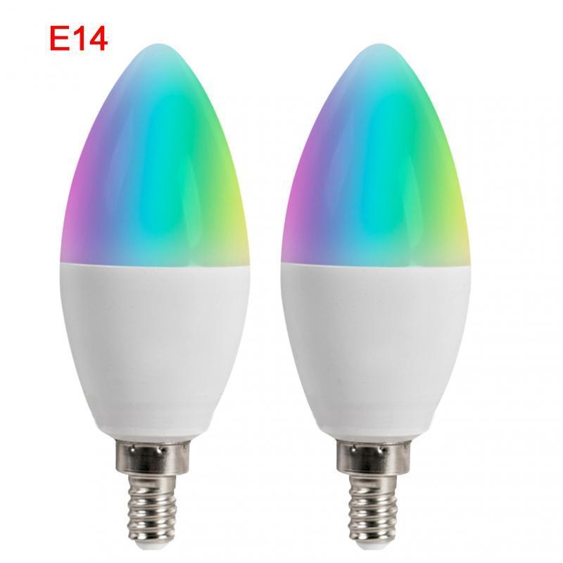 Hot sale cheap grade led christmas indoor outdoor decoration adjustable lighting lamp E14 base smart colorful bulb