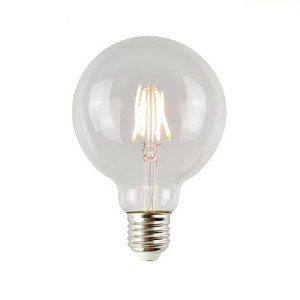 Energy saving power saving low price LED bulb E27 screw high lumen full power ultra bright transparent 10w G95 led filament bulb