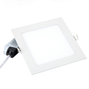 Custom modern design plasit slim recessed mounted lighting frame street office ceiling high brightness square led panel lights