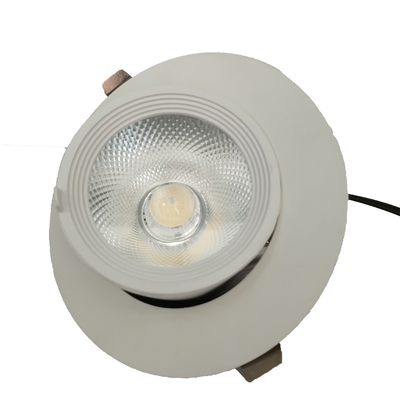 Super bright design hotel home decoration high quality white aluminum housing 360 degree rotation body recessed led down light