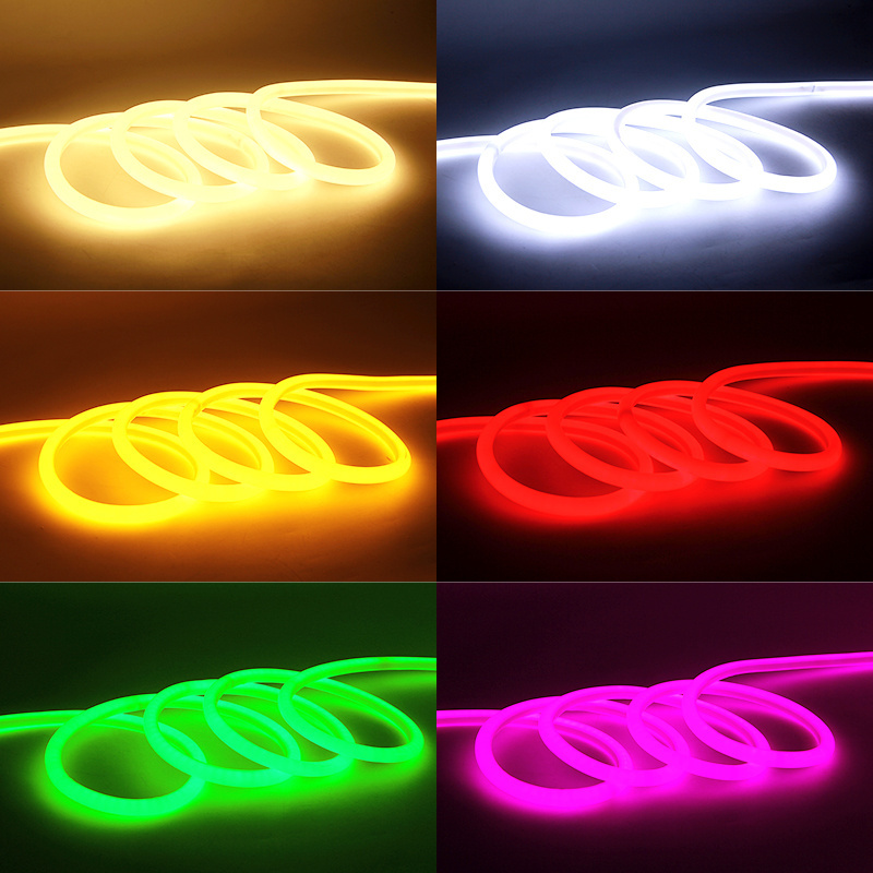 Customizable advertising store decoration signboard waterproof flex 12v 24v rope lamp smd2835 12 colors neon light