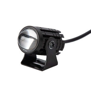 New motorcycle LED small steel cannon spotlight three color flash external headlight tricycle electric vehicle modification