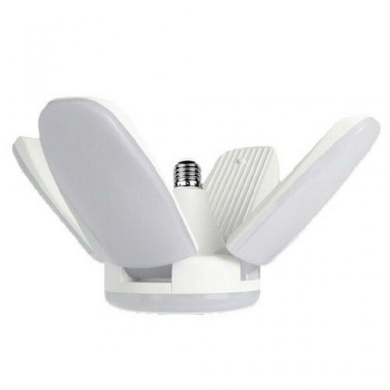 Multi powers leaves collapsible E27 bulb soft lighting foldable chandelier multifunction lamp modern light fan ceiling