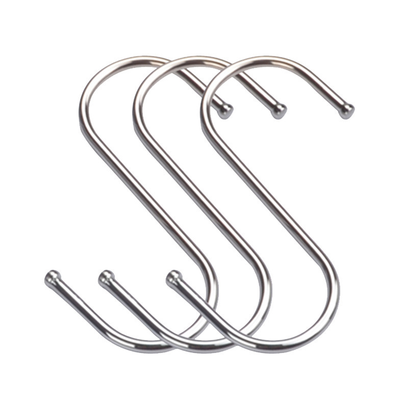 10PCS Heavy Duty S Shaped Hooks Stainless Steel Metal Hanging Hook