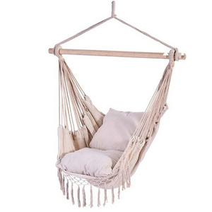 Macrame Hanging Egg Chair Patio Swing Chair With Stands Outdoor Furniture Rattan Patio Swings