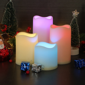 4pcs Flameless Tealight Colorful Candles Remote Control for Home Decoration Weddings Holidays Parties