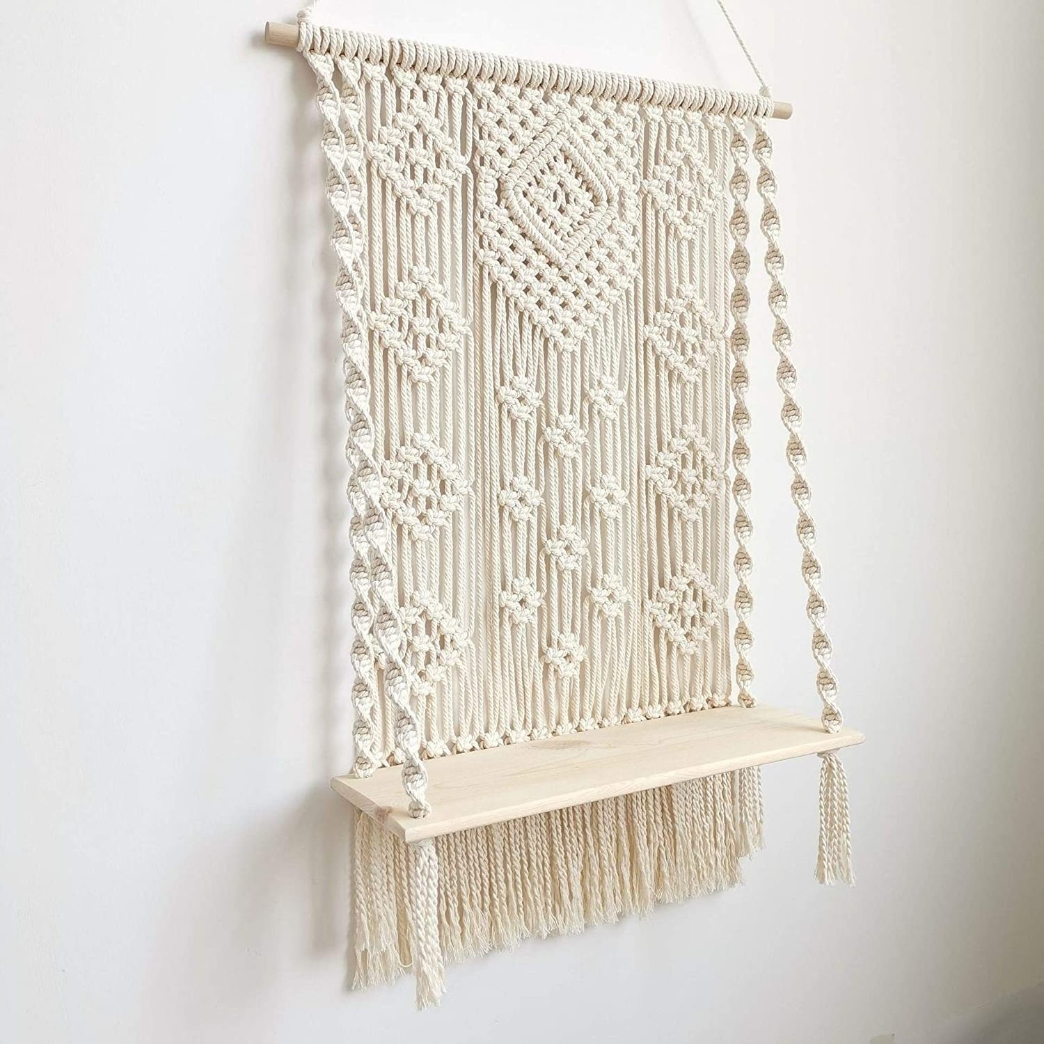 Home Decoration Macrame Wall Hanging Shelf indoor outdoor Macrame Boho Wall Art Decor Rope Plant Hanger