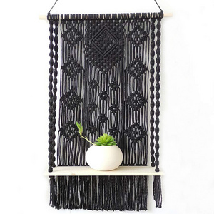 Home Decoration Macrame Wall Hanging Shelf indoor outdoor Macrame Boho Wall Art Decor Rope Plant Hanger