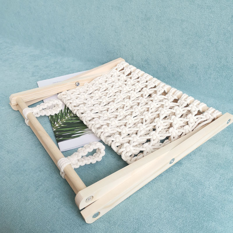 Macrame Boho Magazine Rack Holder Boho Shelves Decor for Towel Books Newspapers