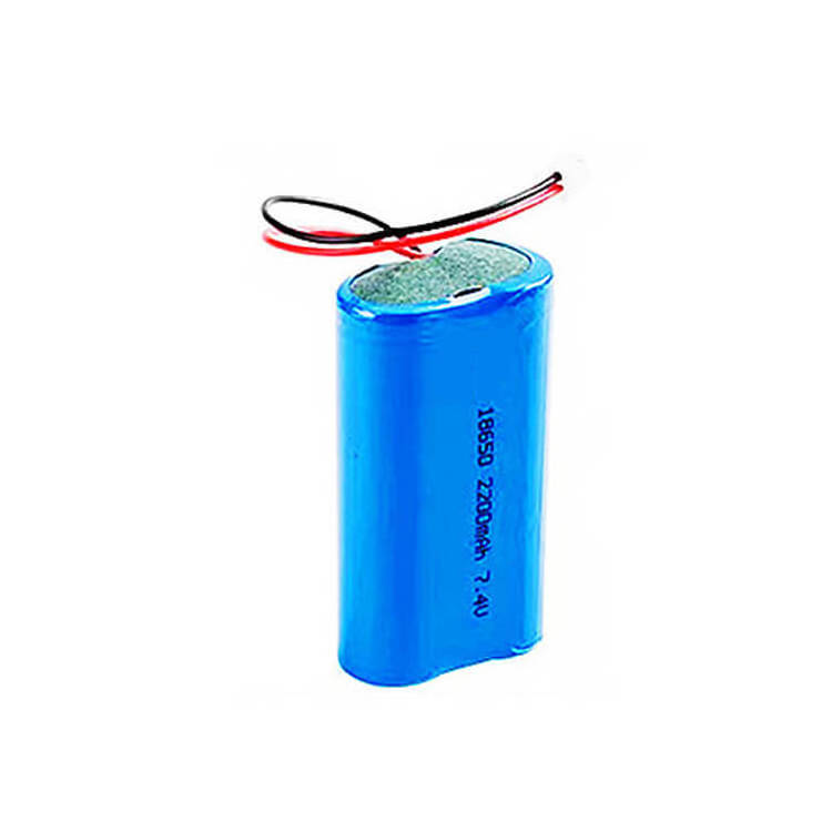 Wholesale 18650 7.4V Rechargeable Lithium Ion Double Cell Battery pack with protective PCBA and wires