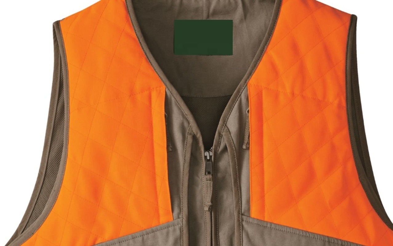 Cheap Price Stain Repellent Quilted Shooting Vest Canvas Orange Hunting Vest Men's Traditions Upland Vest