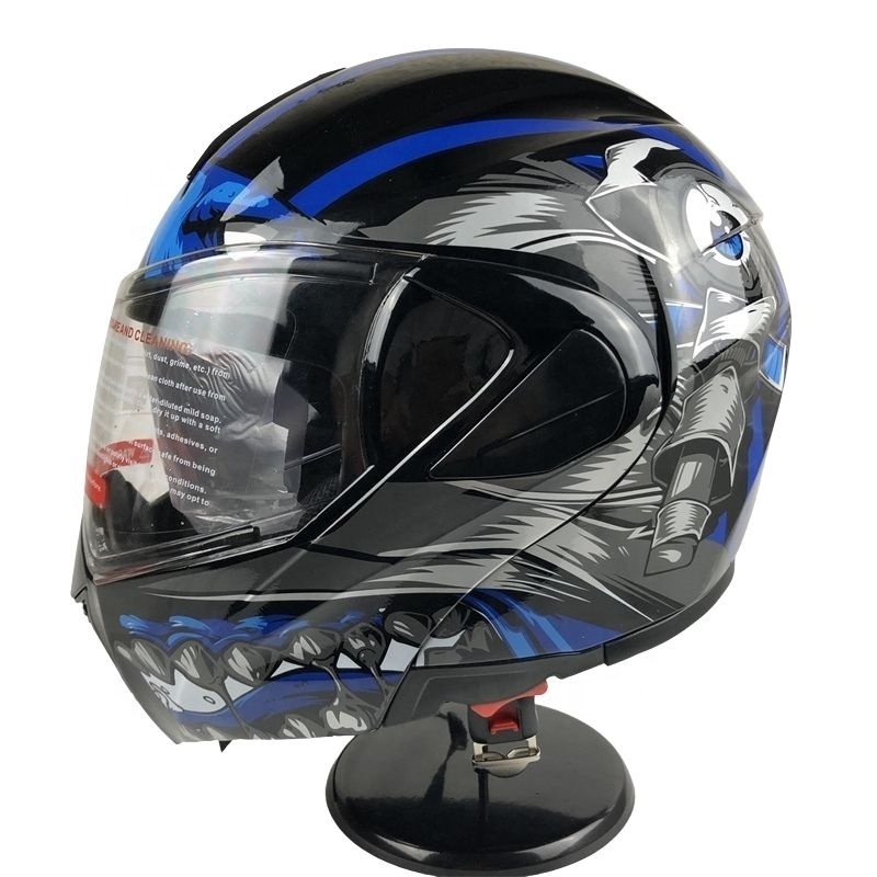 Stylish  newest decal ABS  Flip Up Motorcycle Helmet Modular cascos para moto cascosmotociclet bike helmet