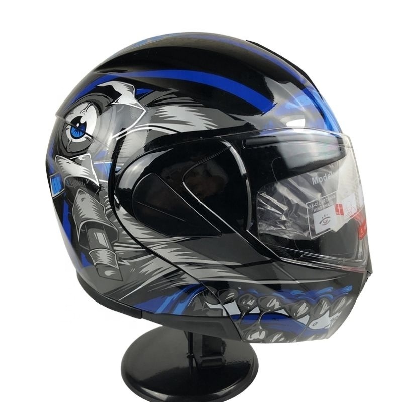 Stylish  newest decal ABS  Flip Up Motorcycle Helmet Modular cascos para moto cascosmotociclet bike helmet