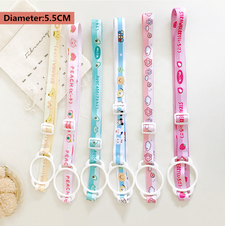 Street Fashion Lanyards Anime Baby Reusable Adjustable Water Neck Strap Bottle Holder Lanyard airline lanyards