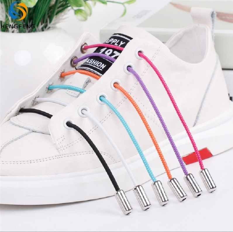 New Fashion Lazy No Tie Capsule Shoelaces Metal Pill Style Button Capsule Shoelaces