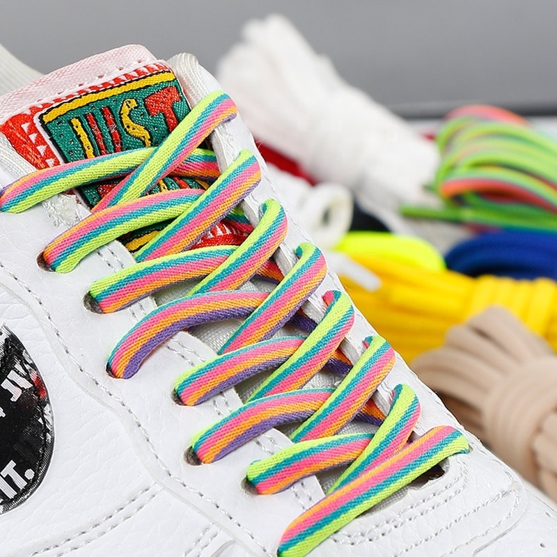 Polyester Rope Fat Round Laces Mens Shoelaces Designs Fashion Shoelaces Plain Shoe Lace