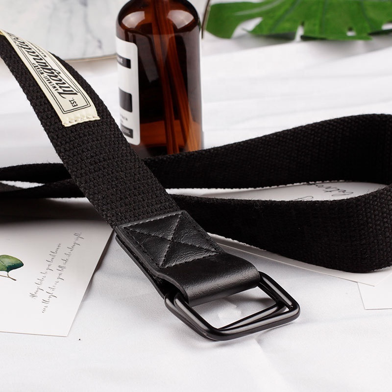 Factory Wholesale Simple Canvas Material Webbing Weaving Fabric Belts Unisex Women's belt Men's Belt