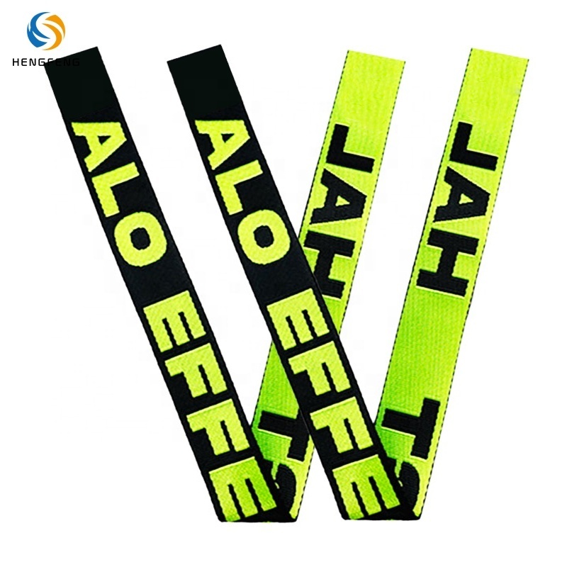 Custom jacquard weave braided nylon webbing strap with custom logo pattern webbing straps for bags clothing