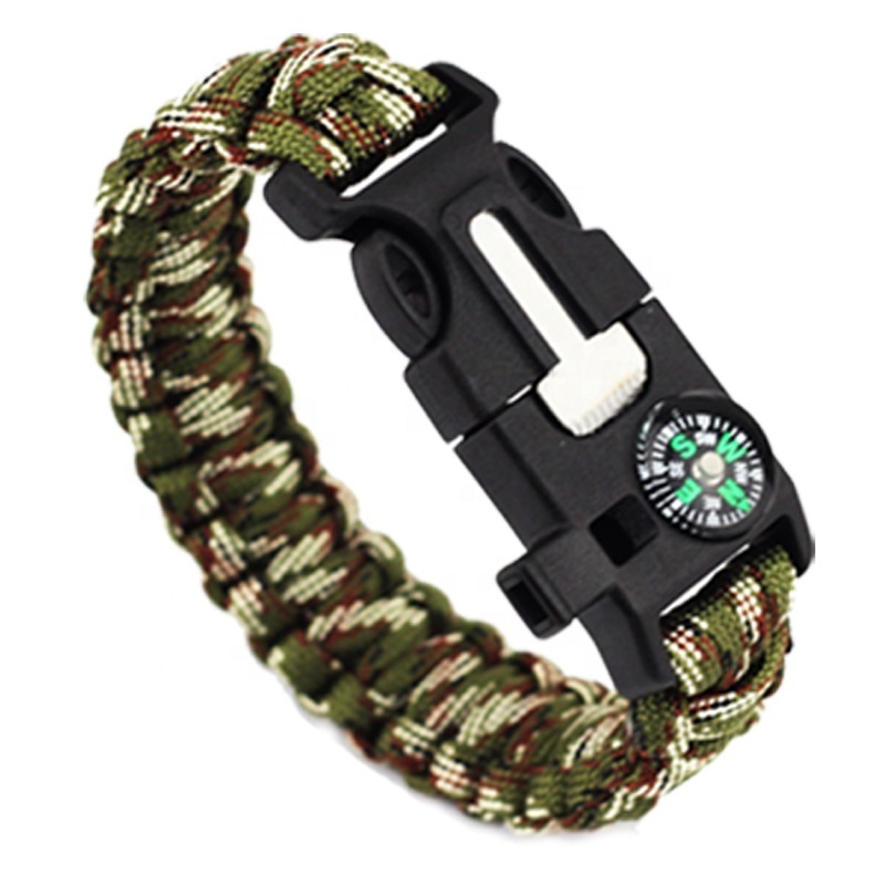 Handwoven Bracelets Polyester Outdoor Knife  Climbing Lock Survival Paracord Bracelet