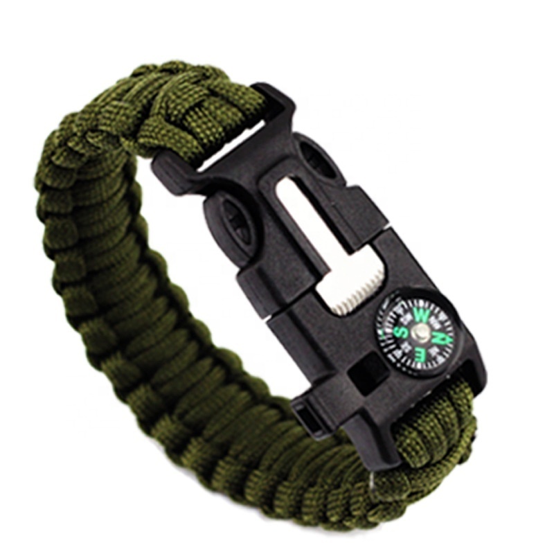 Handwoven Bracelets Polyester Outdoor Knife  Climbing Lock Survival Paracord Bracelet