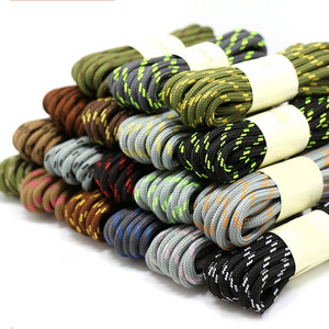 Outdoor Round Polyester pattern Rope Sneakers Shoelaces For Men and Women Sports Shoes