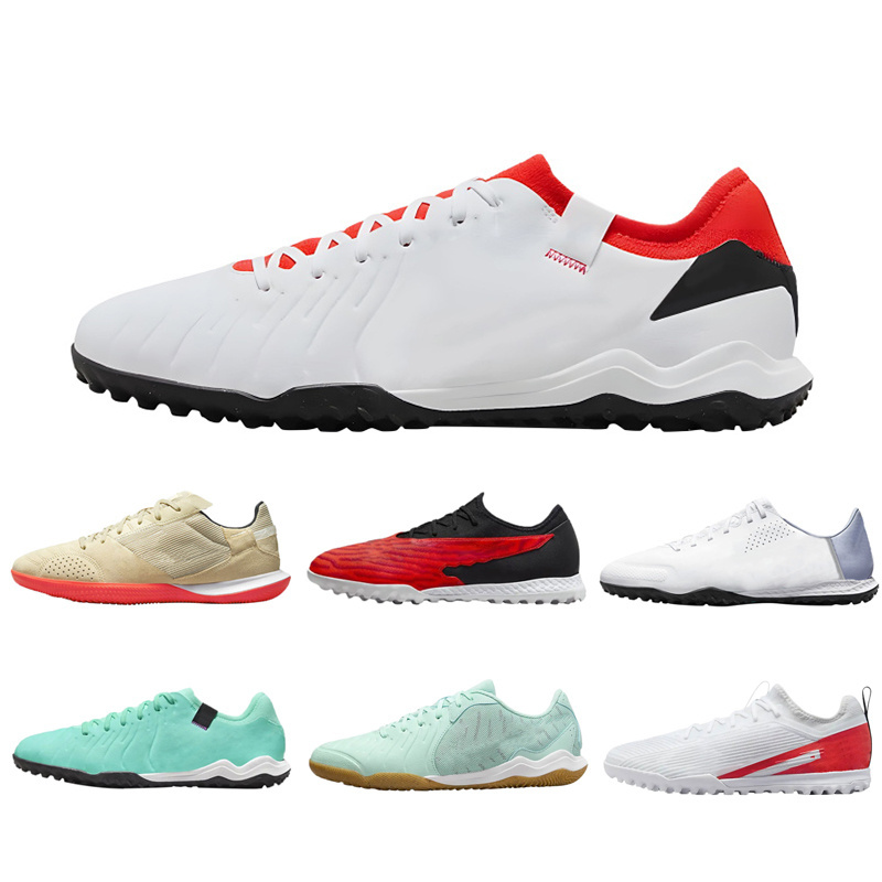 Customize Professional Cheap High Quality Futsal Sports Shoes Mens Low Ankle Leather Indoor Turf Football Soccer Shoes For Men