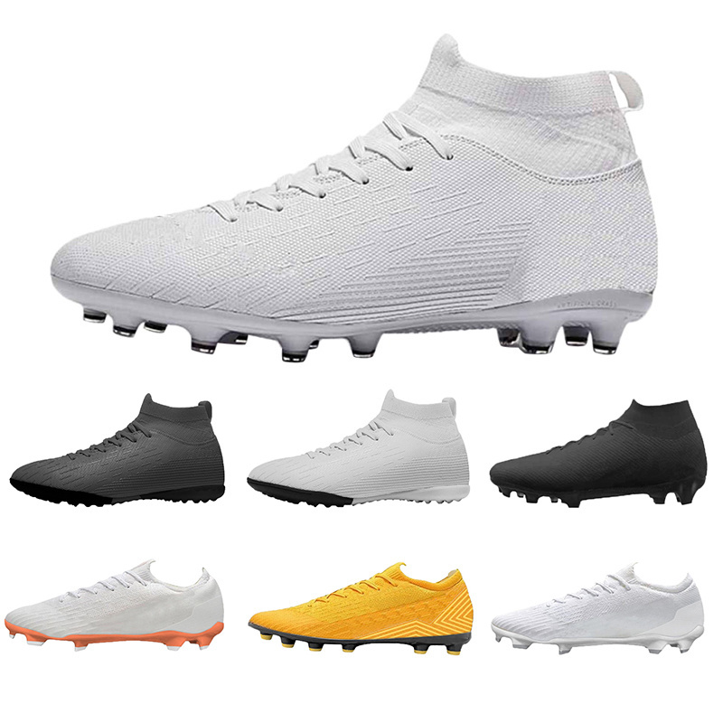 Factory Custom Soccer Shoes Wholesale Cheap High Ankle FG Soccer Boots Cleats For Football Shoes American Soccer Cleats For Men