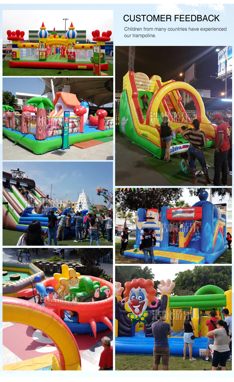 New Design Commercial Inflatable Bounce House Combo Kids Legoland Jumping Castle Inflatable Bouncy Castle With Small Slide