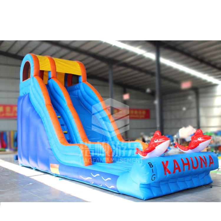 Big Kuhuna Inflatable Fish Dry Slide Adult Size Inflatable Water Slide Commercial Bounce House Inflatables Water Slide For Sale