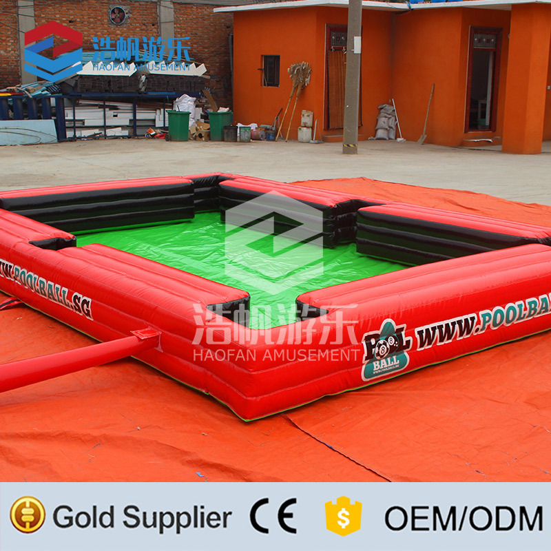 Outdoor Customized Inflatable Pool Sports Games Soccer Inflatable Land Billiards Table Football Snooker