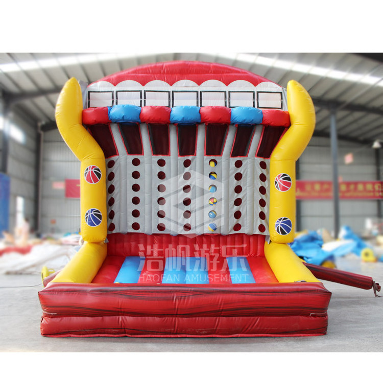 Carnival Interactive Game Inflatable Basketball Sport Connect 4 In A Row Inflatable Basketball Hoop Shooting For Adult And Kids