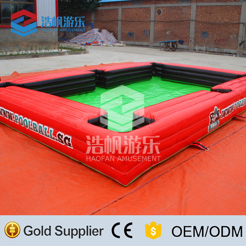 Outdoor Customized Inflatable Pool Sports Games Soccer Inflatable Land Billiards Table Football Snooker