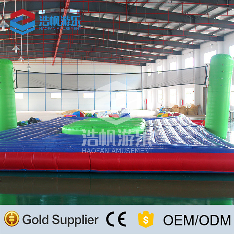 CE Certified Water Play Giant Inflatable Beach Volleyball Court Inflatable Volleyball Field For Sale