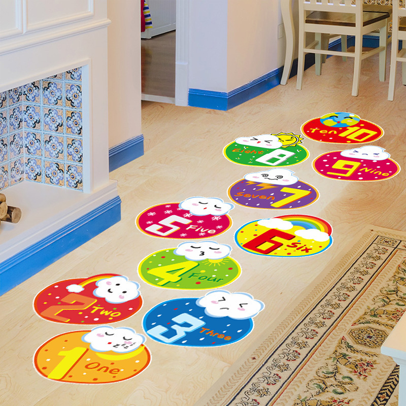 Custom Floor Decals Motivational Game Stickers Wall Decals Peel Stick Wallpaper Classroom School Floor Stickers