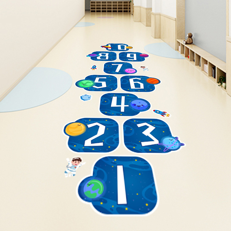 Custom Floor Decals Motivational Game Stickers Wall Decals Peel Stick Wallpaper Classroom School Floor Stickers