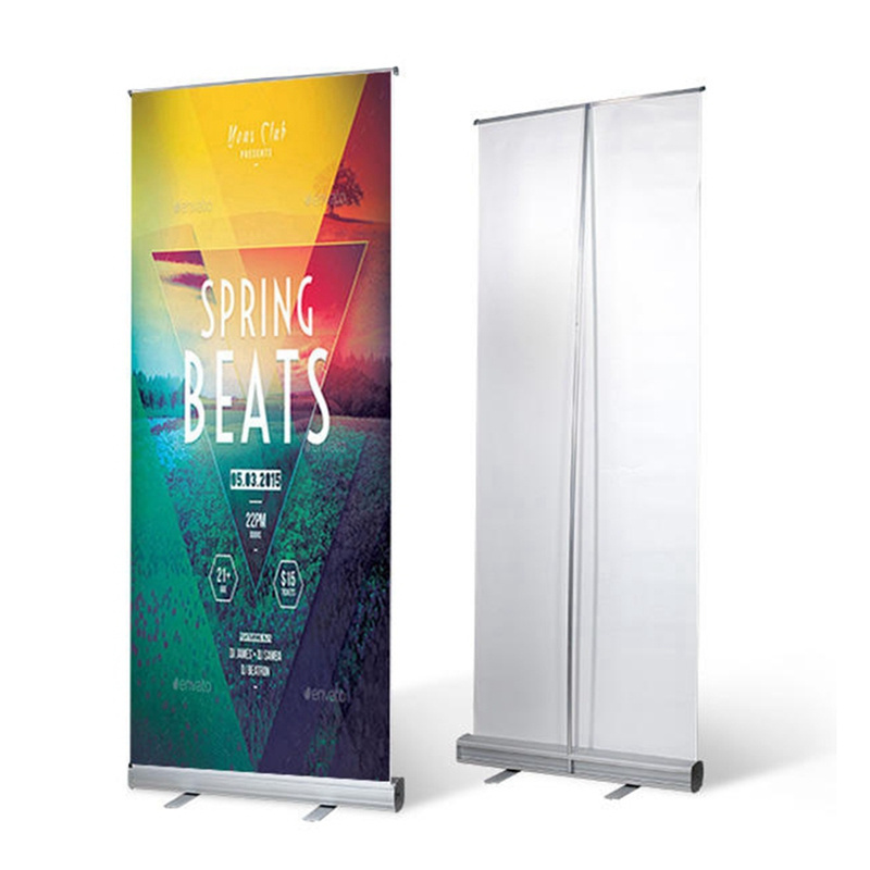 Factory Direct Sale Customized Advertising Stand Up Banner Retractable Roll Up Banner Stand Roller Banner