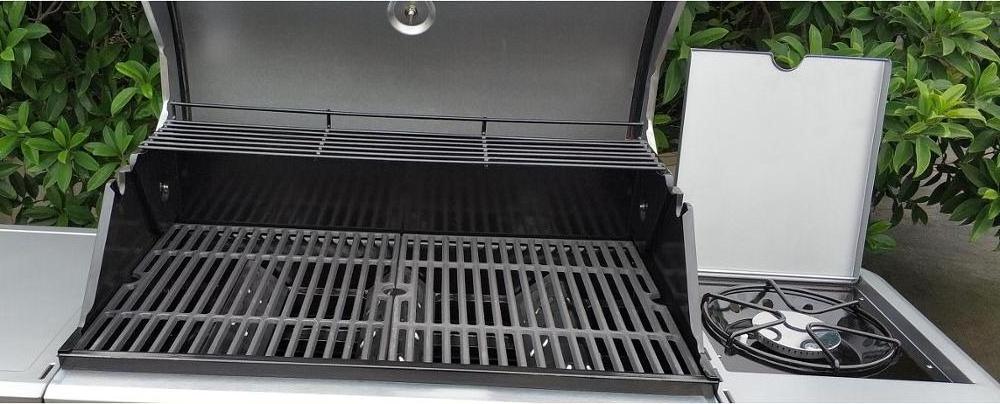 Performance 4-Burner Cabinet Style Liquid Propane Gas Grill Stainless Steel Gas Griddle