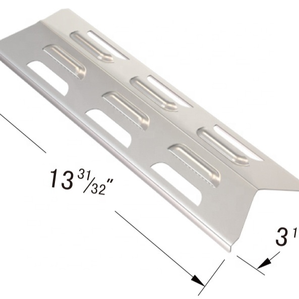 Grill Heat Tent Plate Flame Tamer Compatible for Grill Master Porcelain Steel Burner Cover Flame Tamer