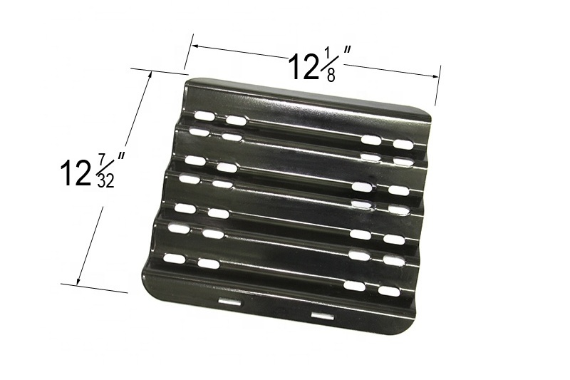 Grill Heat Tent Plate Flame Tamer Compatible for Grill Master Porcelain Steel Burner Cover Flame Tamer