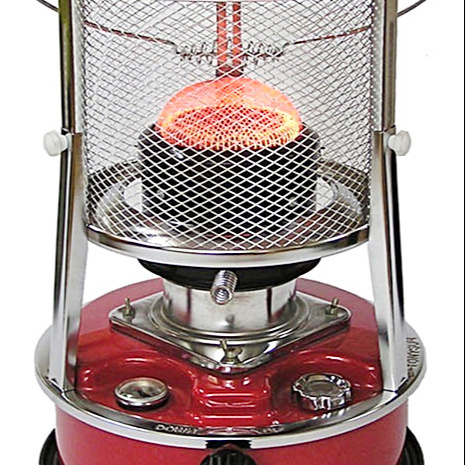 Kerosene Stove Heater with Stove Bag Lightweight Portable Stainless Steel Oil Heater Glass Burner Kerosene Convection Heater