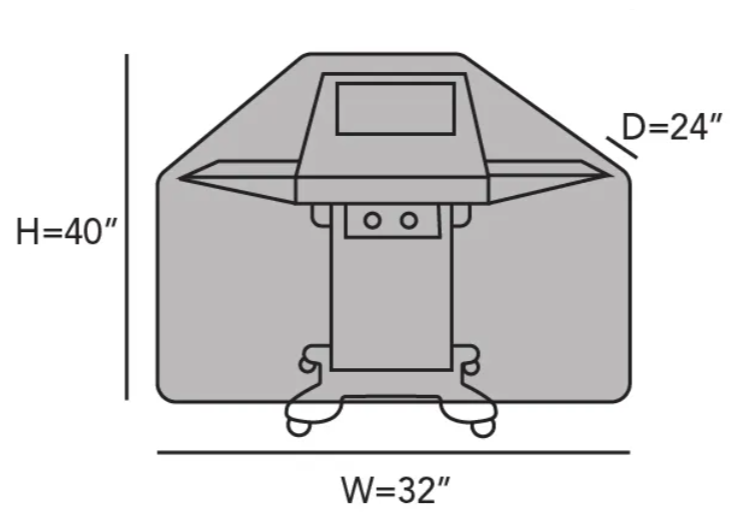 BBQ Grill Cover Heavy-Duty Gas Grill Cover for Weber Spirit Weber Genesis Char Broil etc Rip-Proof & Waterproof Grill Cover