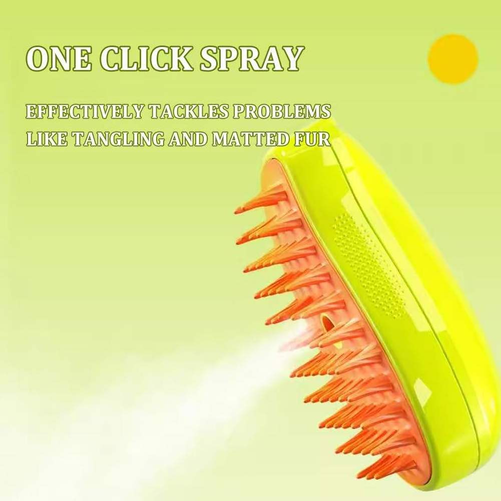 Multifunctional 3 in 1 Rechargeable Pet Hair Massage Cat Brush y Comb Dog Self Cleaning Brush Misty Cat Spray  Brush